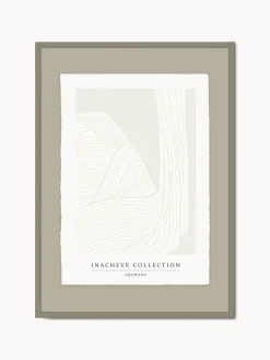 Cuadros Y Láminas Decorativas|Jarrones>Incado Impresión digital enmarcada artesanal Growing