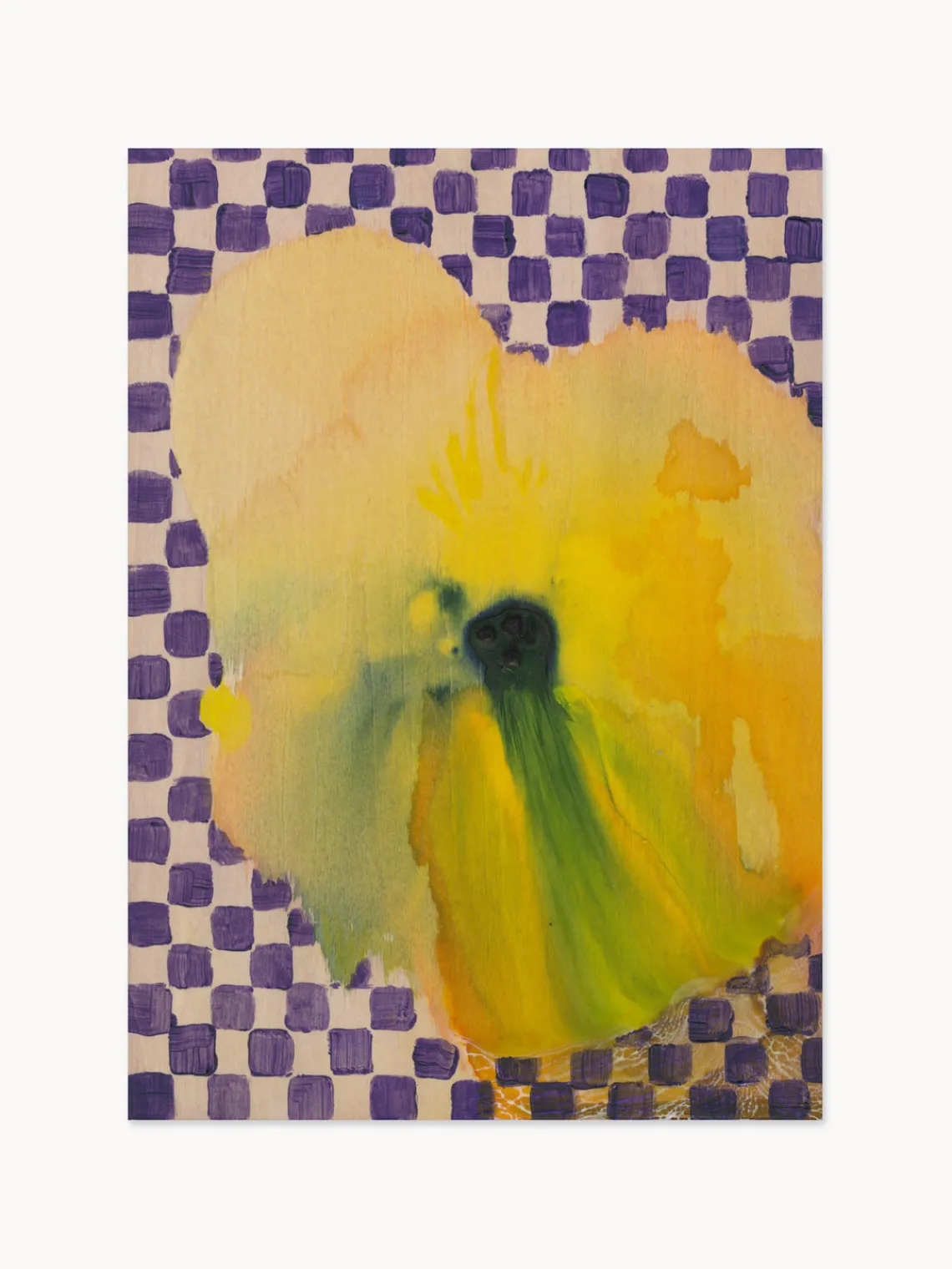 Discount Impresión digital Flower With Checks 02 Pósters|Jarrones