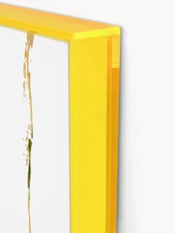 Discount Impresión sobre lienzo acabada a mano enmarcada Confidential Yellow Lienzos|Jarrones