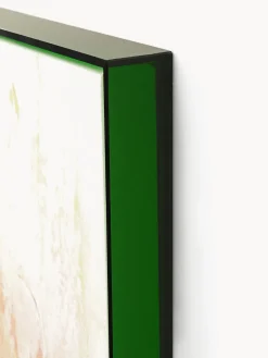 Discount Impresión sobre lienzo acabada a mano enmarcada Confidential Green Lienzos|Jarrones