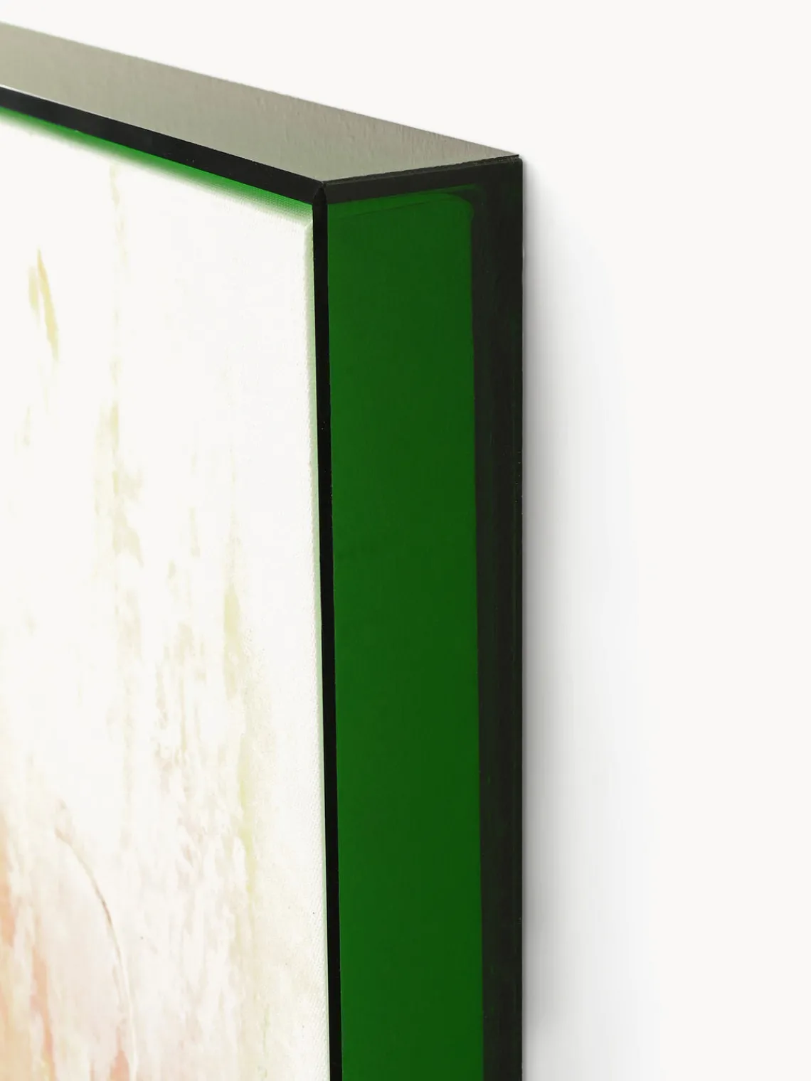 Discount Impresión sobre lienzo acabada a mano enmarcada Confidential Green Lienzos|Jarrones