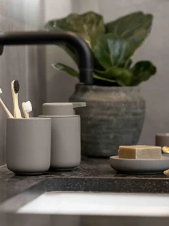 Dispensador De Jabón Y Jaboneras|Jarrones>Zone Denmark Jabonera con superficie suave al tacto Ume Taupe