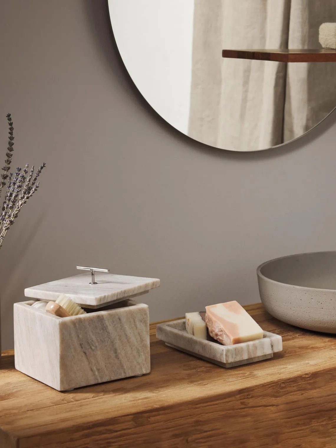 Dispensador De Jabón Y Jaboneras|Jarrones>Westwing Collection Jabonera de mármol Simba Mármol beige