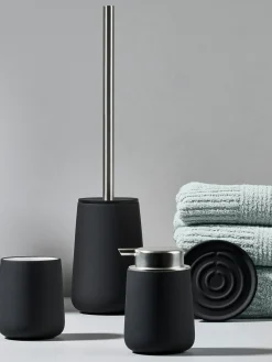 Dispensador De Jabón Y Jaboneras|Jarrones>Zone Denmark Jabonera de porcelana Nova One Negro