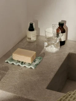 Dispensador De Jabón Y Jaboneras|Jarrones>Ferm Living Jabonera Mist Blanco Off White, verde salvia