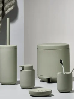 Dispensador De Jabón Y Jaboneras|Jarrones>Zone Denmark Jabonera suave al tacto Ume Verde salvia