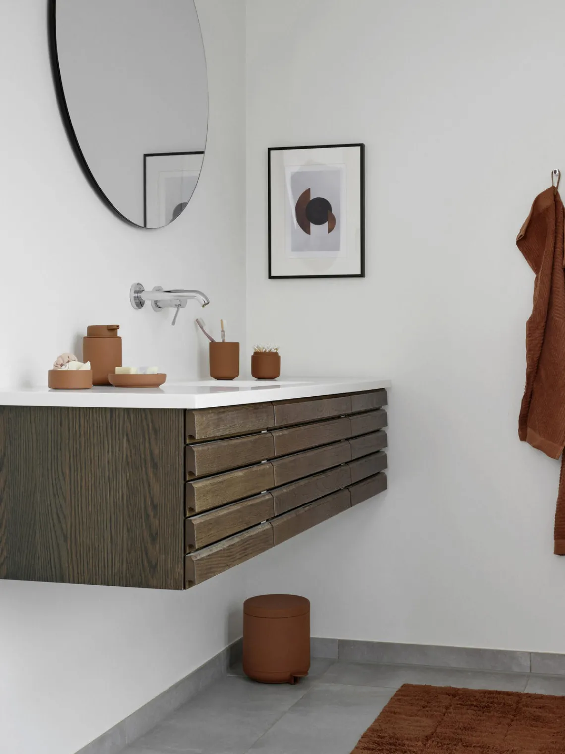 Dispensador De Jabón Y Jaboneras|Jarrones>Zone Denmark Jabonera suave Ume Terracota