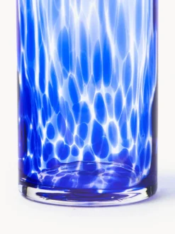 Jarras De Agua|Vajillas Completas></noscript>Westwing Collection Jarra artesanal con estampado a lunares Oakley, 1.1 L Azul real transparente