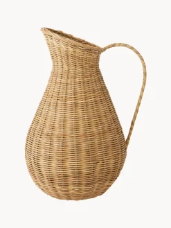 New Jarra artesanal de ratán Nature, 280 ml Jarras De Agua|Vajillas Completas