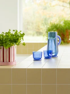 Clearance Jarra artesanal de vidrio borosilicato Dew, 1 L Jarras De Agua|Vajillas Completas