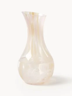 Jarras De Agua|Vajillas Completas></noscript>Westwing Collection Jarra artesanal Yava, 1,4 L Rosa claro, melocotón, transparente