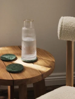 Jarras De Agua|Vajillas Completas>Westwing Collection Jarra con relieve y borde dorado Minna, 1,1 L Transparente con borde dorado