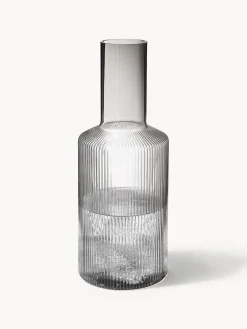 Hot Jarra de agua soplada con relieves Ripple, 1 L Jarras De Agua|Vajillas Completas