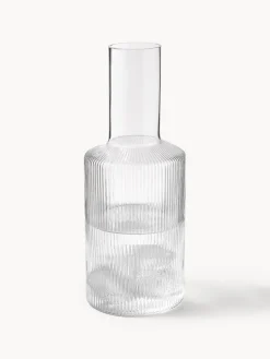 Online Jarra de agua soplada con relieves Ripple, 1 L Jarras De Agua|Vajillas Completas