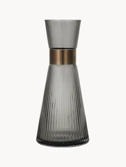 Jarra de vidrio ahumado soplado artesanalmente Grand Cru, 1 L Jarras De Agua|Vajillas Completas