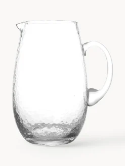 Jarra de vidrio soplado Hammered, 2 L Jarras De Agua|Vajillas Completas