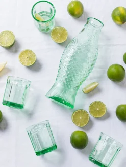 Jarras De Agua|Vajillas Completas>SERAX Jarra Fish & Fish, 850 ml Verde claro transparente