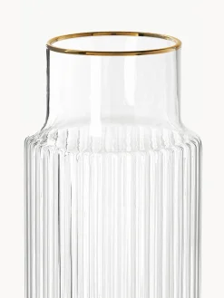 Best Jarra soplada con borde dorado Aleo, 1 L Jarras De Agua|Vajillas Completas