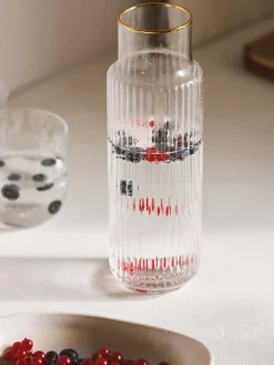 Best Jarra soplada con borde dorado Aleo, 1 L Jarras De Agua|Vajillas Completas