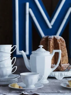 Outlet Jarrita para leche de porcelana Maria Blanco Azucareros Y Lecheras|Vajillas Completas