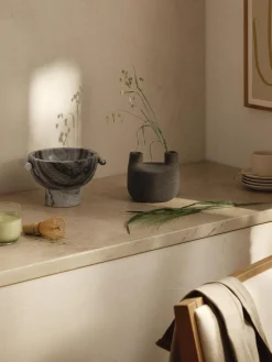 Outlet Jarrón artesanal con esmalte reactivo Wide, 30 cm Cuencos Decorativos|Jarrones