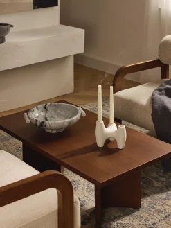 Cuencos Decorativos|Jarrones>Westwing Collection Jarrón artesanal con esmalte reactivo Wide, 15 cm Gris veteado