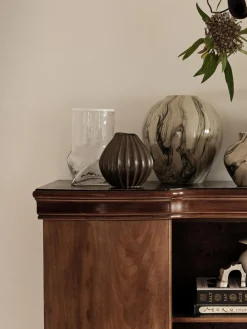 Jarrones|Jarrones>Broste Copenhagen Jarrón artesanal con esmalte reactivo Wide, 15 cm