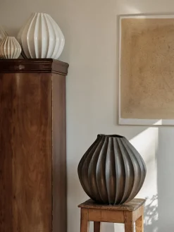 Jarrones|Jarrones>Broste Copenhagen Jarrón artesanal con esmalte reactivo Wide, 40 cm