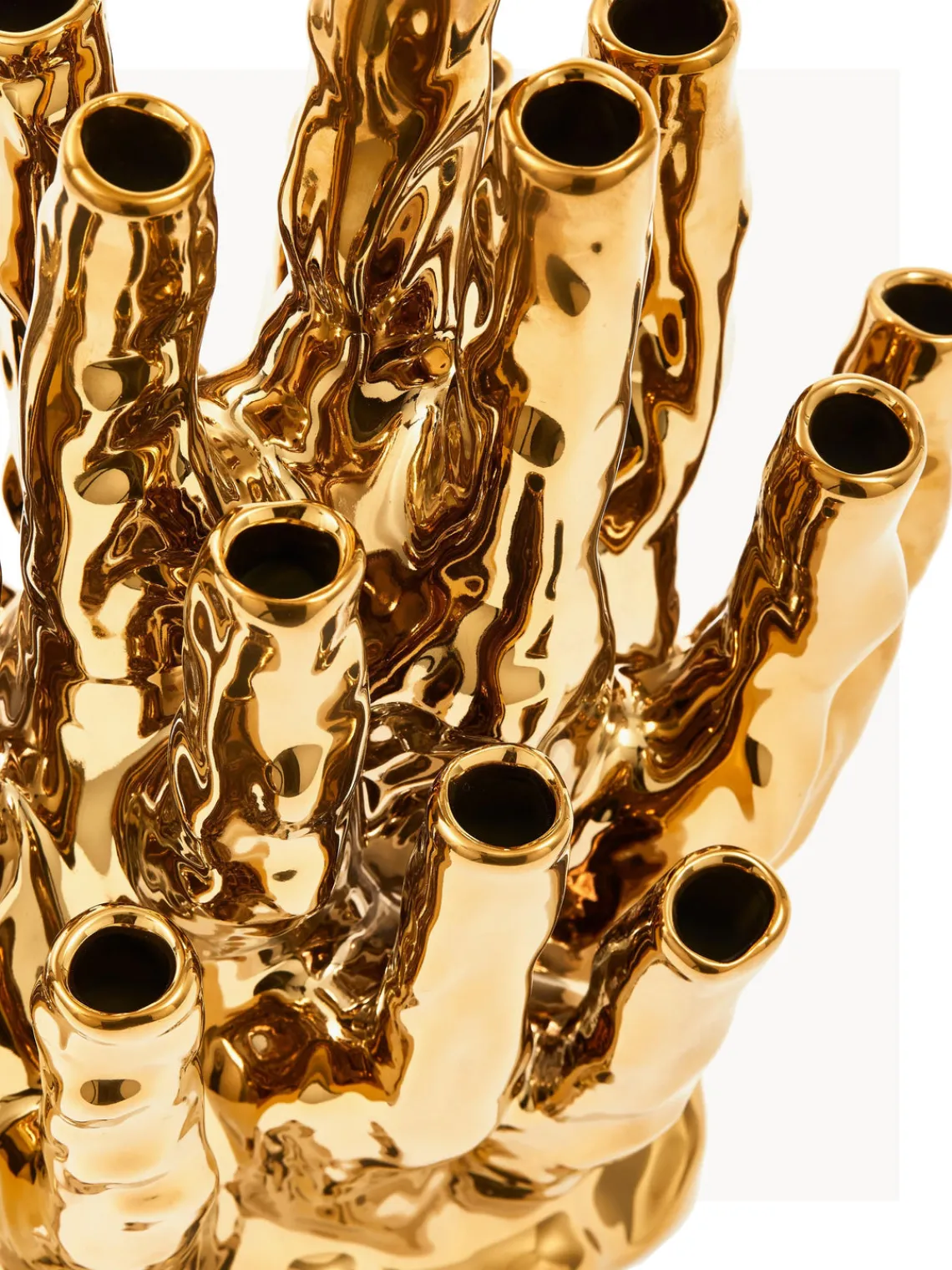 Jarrones|Jarrones>POLSPOTTEN Jarrón artesanal Coral Reef, 35 cm