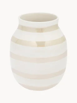 Jarrones|Jarrones>KÄHLER Jarrón artesanal de cerámica Omaggio, Al 20 cm Beige claro, Off White