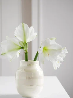 Jarrones|Jarrones>KÄHLER Jarrón artesanal de cerámica Omaggio, Al 20 cm Beige claro, Off White