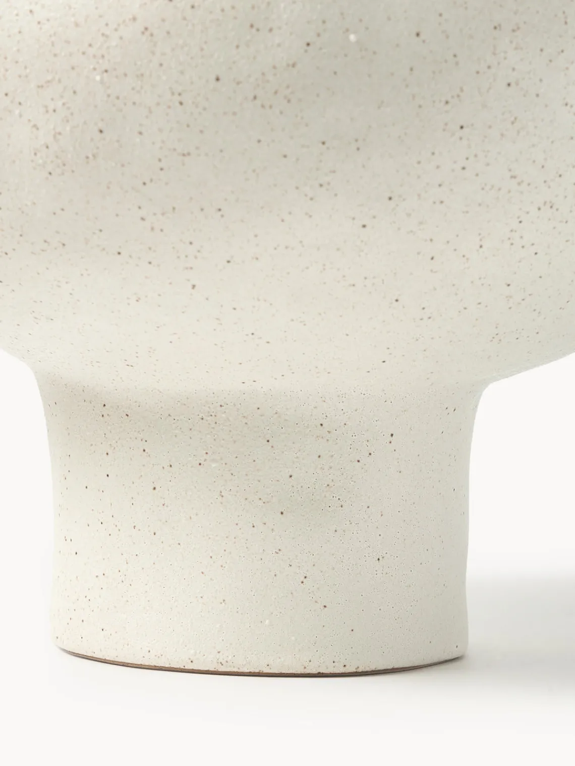 Jarrones|Jarrones>Westwing Collection Jarrón artesanal de diseño de gres Saki, 40 cm Blanco Off White jaspeado