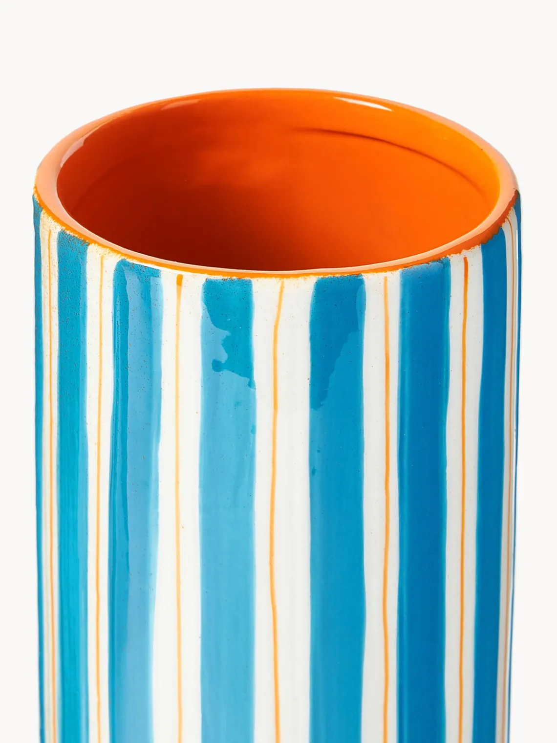 Jarrones|Jarrones>&k Amsterdam Jarrón artesanal de porcelana Ray, 24 cm