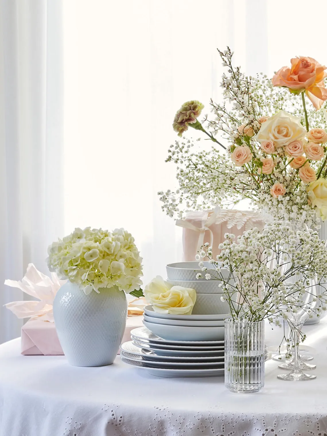 Online Jarrón artesanal de porcelana Rhombe, 17 cm Jarrones|Jarrones