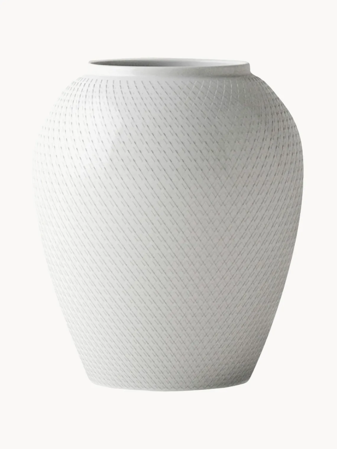 Jarrones|Jarrones>Lyngby Porcelaen Jarrón artesanal de porcelana Rhombe, 25 cm