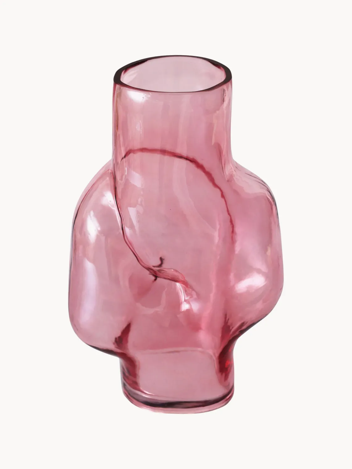 New Jarrón artesanal de vidrio Gleam, 32 cm Jarrones|Jarrones