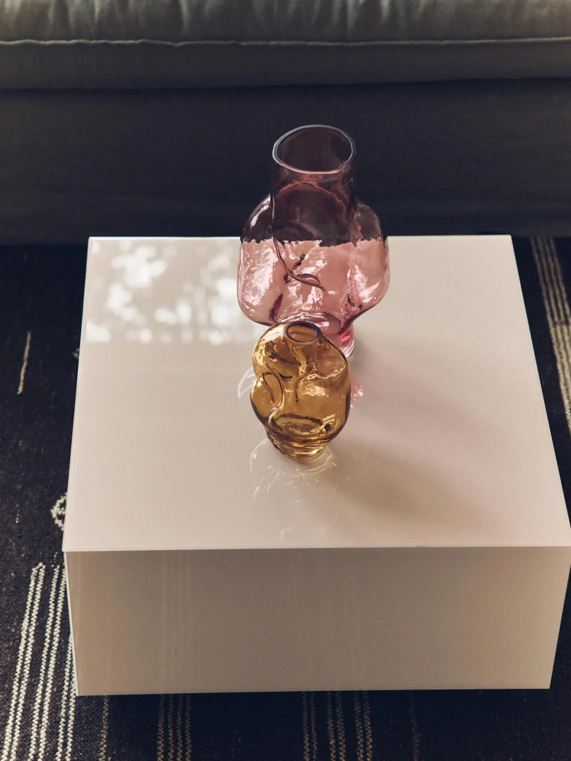 New Jarrón artesanal de vidrio Gleam, 32 cm Jarrones|Jarrones