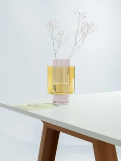 Jarrones|Jarrones>ICHENDORF Jarrón artesanal de vidrio Boreale, 21 cm