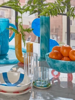 Online Jarrón artesanal en look mármol Mustique, 30 cm Jarrones|Jarrones