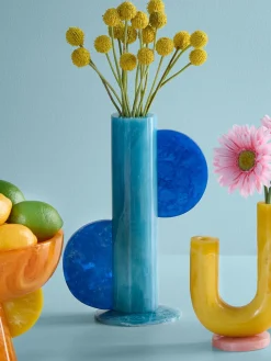 Online Jarrón artesanal en look mármol Mustique, 30 cm Jarrones|Jarrones