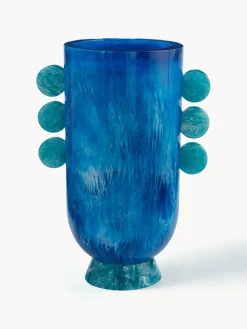 Discount Jarrón artesanal en look mármol Mustique, 27 cm Jarrones|Jarrones