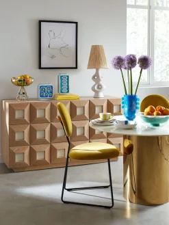 Discount Jarrón artesanal en look mármol Mustique, 27 cm Jarrones|Jarrones