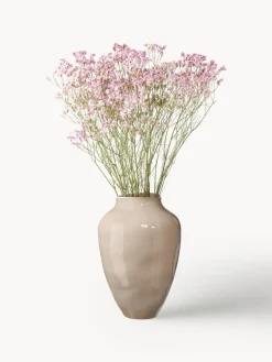 Jarrones|Jarrones></noscript>Westwing Collection Jarrón artesanal Latona, 30 cm Beige brillante