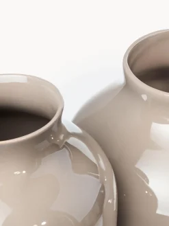 Jarrones|Jarrones></noscript>Westwing Collection Jarrón artesanal Latona, 30 cm Beige brillante