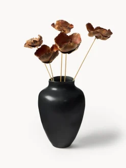 Jarrones|Jarrones>Westwing Collection Jarrón artesanal Latona, Al 30 cm Negro mate