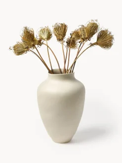 Jarrones|Jarrones></noscript>Westwing Collection Jarrón artesanal Latona, Al 30 cm Blanco crema mate