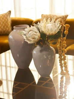 Jarrones|Jarrones>Westwing Collection Jarrón artesanal Latona, Al 41 cm Beige brillante