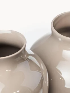 Jarrones|Jarrones></noscript>Westwing Collection Jarrón artesanal Latona, Al 41 cm Beige brillante