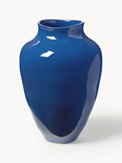 Jarrones|Jarrones>Westwing Collection Jarrón artesanal Latona, 30 cm Azul real brillante
