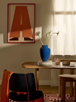 Jarrones|Jarrones>Westwing Collection Jarrón artesanal Latona, 30 cm Azul real brillante